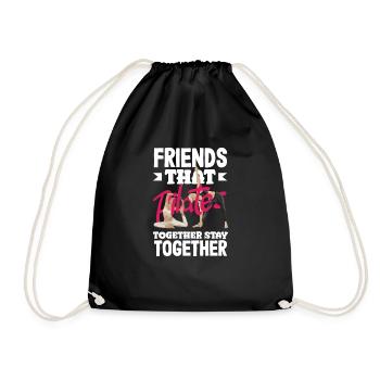 Les amis de Pilates restent ensemble - Sac de sport léger - noir - Devant