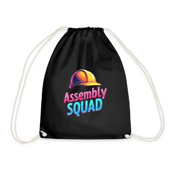 Factory Worker Cadre - Drawstring Bag - black - Front