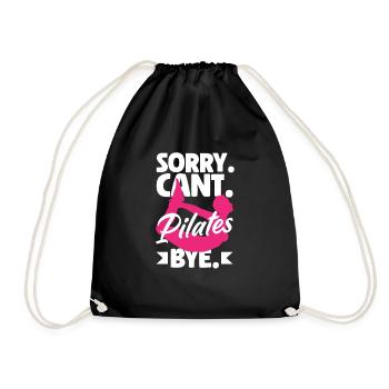 Désolé, je ne peux pas Pilates Bye - Sac de sport léger - noir - Devant