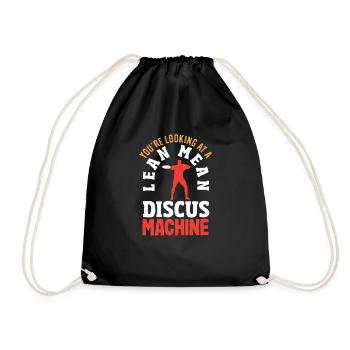 Lancer du disque Athlète Cadeau d’athlète - Sac de sport léger - noir - Devant