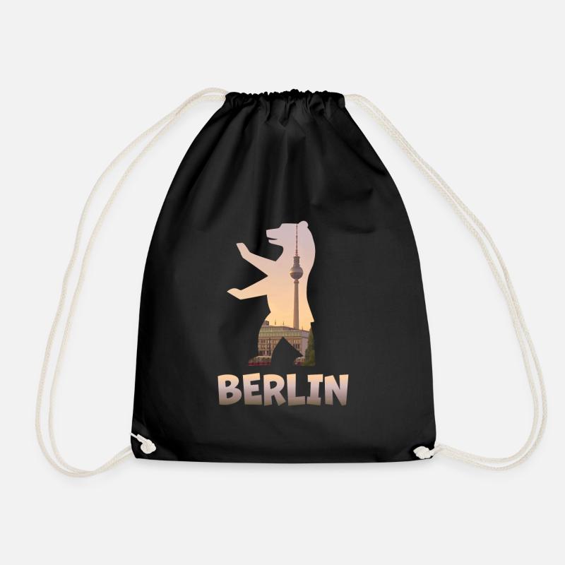 Berlin - Turnbeutel - Schwarz
