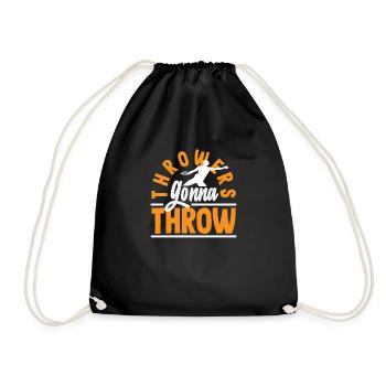 Lancer du disque Athlète Cadeau d’athlète - Sac de sport léger - noir - Devant