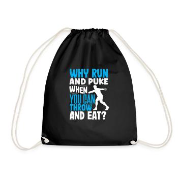 Lancer du disque Athlète Cadeau d’athlète - Sac de sport léger - noir - Devant
