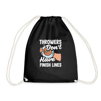 Lancer du disque Athlète Cadeau d’athlète - Sac de sport léger - noir - Devant