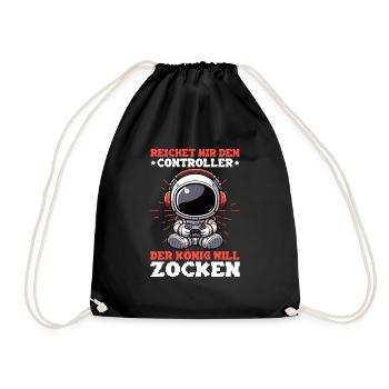 Hands me the controller the king wants to gamble - Drawstring Bag - black - Front
