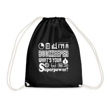 Bookkeeper I am A Bookkeeper - Drawstring Bag - black - Front