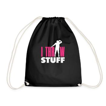 Lancer du disque Athlète Cadeau d’athlète - Sac de sport léger - noir - Devant