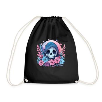 Kawaii Reaper Pastel Goth Cute Anime - Turnbeutel - Schwarz - Vorne
