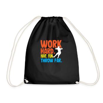 Lancer du disque Athlète Cadeau d’athlète - Sac de sport léger - noir - Devant