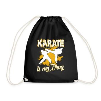 Karate Is My Drug - Drawstring Bag - black - Front