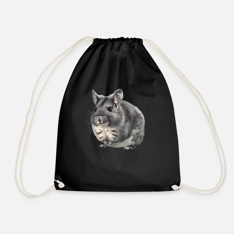 Chinchillas Chinchilla - Turnbeutel - Schwarz