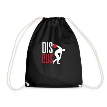 Lancer du disque Athlète Cadeau d’athlète - Sac de sport léger - noir - Devant