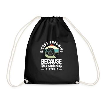 Lancer du disque Athlète Cadeau d’athlète - Sac de sport léger - noir - Devant