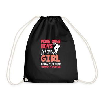 Lancer du disque Athlète Cadeau d’athlète - Sac de sport léger - noir - Devant