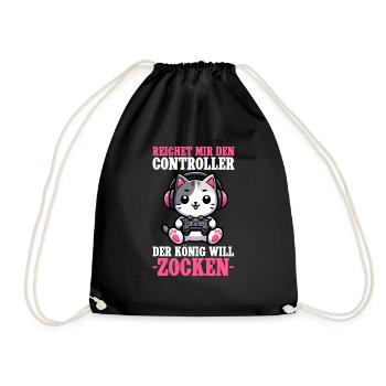 Il me tend la manette que le roi veut jouer - Sac de sport léger - noir - Devant