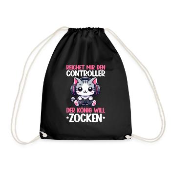 Il me tend la manette que le roi veut jouer - Sac de sport léger - noir - Devant