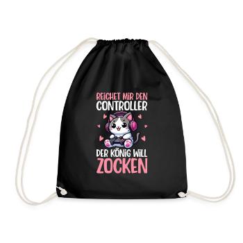 Il me tend la manette que le roi veut jouer - Sac de sport léger - noir - Devant
