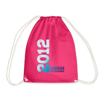 Limited Edition November 2012 Legendary Since - Drawstring Bag - fuchsia - Front