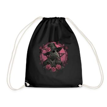 Plague Doctor Kawaii Pastel Gothic - Turnbeutel - Schwarz - Vorne