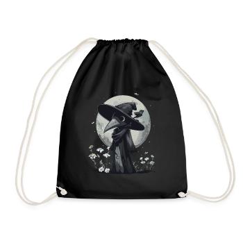Plague Doctor Kawaii Pastel Gothic - Turnbeutel - Schwarz - Vorne