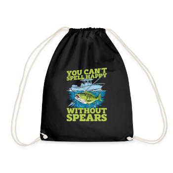 Chasse sous-marine Pêche - Sac de sport léger - noir - Devant