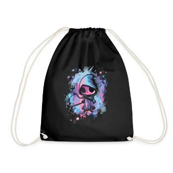 Kawaii Reaper Pastel Goth Cute Anime - Turnbeutel - Schwarz - Vorne