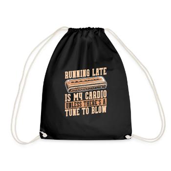 Harmonica - Drawstring Bag - black - Front