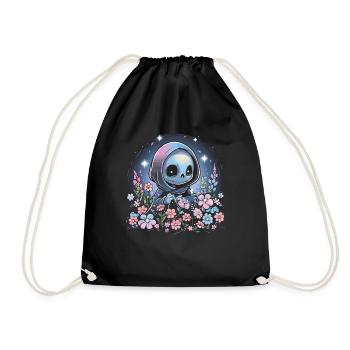 Kawaii Reaper Pastel Goth Cute Anime - Turnbeutel - Schwarz - Vorne