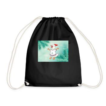 Canard de Noël en pull festif Noël - Sac de sport léger - noir - Devant