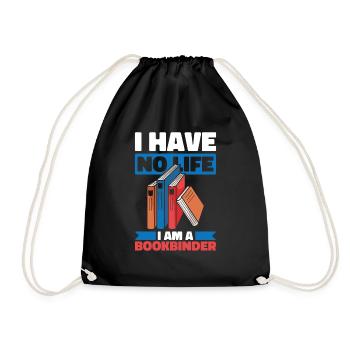 Bookbinder - Drawstring Bag - black - Front
