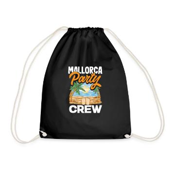 Mallorca Party Crew Mallorca Urlaub - Turnbeutel - Schwarz - Vorne