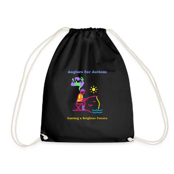 Pêcheurs pour l’autisme : un avenir meilleur - Sac de sport léger - noir - Devant