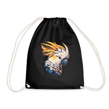 Cockatoo Cockatoos Cockatoo - Drawstring Bag - black - Front