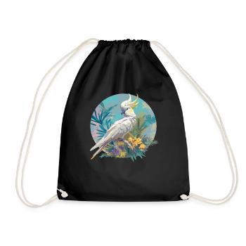 Cockatoo Cockatoos Cockatoo - Drawstring Bag - black - Front