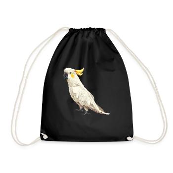 Cockatoo Cockatoos Cockatoo - Drawstring Bag - black - Front
