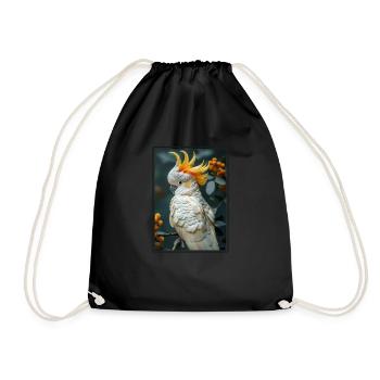 Cockatoo Cockatoos Cockatoo - Drawstring Bag - black - Front