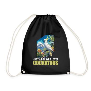 Cockatoo Cockatoos Cockatoo - Drawstring Bag - black - Front