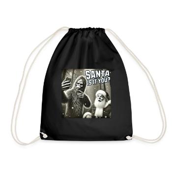 Chats Selfie Père Noël - Sac de sport léger - noir - Devant