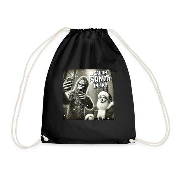 Chats Selfie Père Noël - Sac de sport léger - noir - Devant