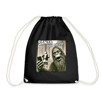 Chats Selfie Père Noël - Sac de sport léger - noir - Devant