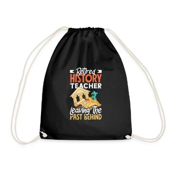 Funny Teacher Teacher Gift - Drawstring Bag - black - Front