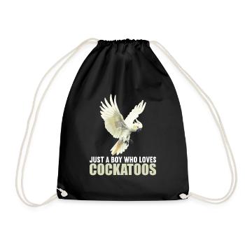 Cockatoo Cockatoos Cockatoo - Drawstring Bag - black - Front