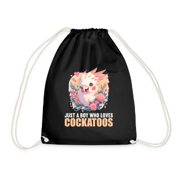 Cockatoo Cockatoos Cockatoo - Drawstring Bag - black - Front