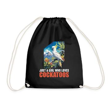 Cockatoo Cockatoos Cockatoo - Drawstring Bag - black - Front