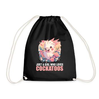 Cockatoo Cockatoos Cockatoo - Drawstring Bag - black - Front