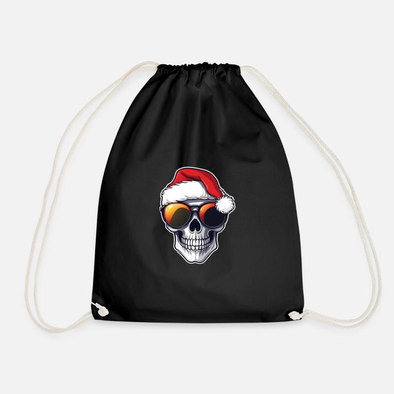 Merry Christmas - Drawstring Bag - black