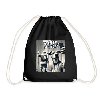 Chats Selfie Père Noël - Sac de sport léger - noir - Devant