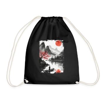 Japon - Sac de sport léger - noir - Devant