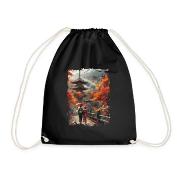 Japon - Sac de sport léger - noir - Devant