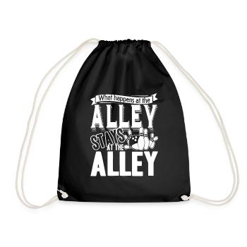 Bowling Funny Bowling - Drawstring Bag - black - Front